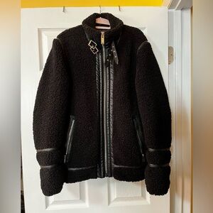 Karl Lagerfeld Black Teddy Jacket